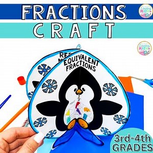 Fractions Craft  | Introducing Fractions and Equivalent Fractions Craft