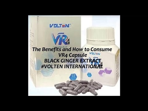 The Benefits and How to Consume VR4 Capsule BLACK GINGER EXTRACT #VOLTEN INTERNATIONAL