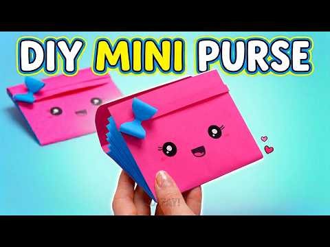 Paper Craft DIY | Mini Purse with Cute Face - So Easy!