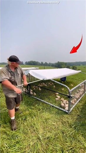 Poultry Farm Secret: The Adjustable Cage Trick! 💰 #shorts