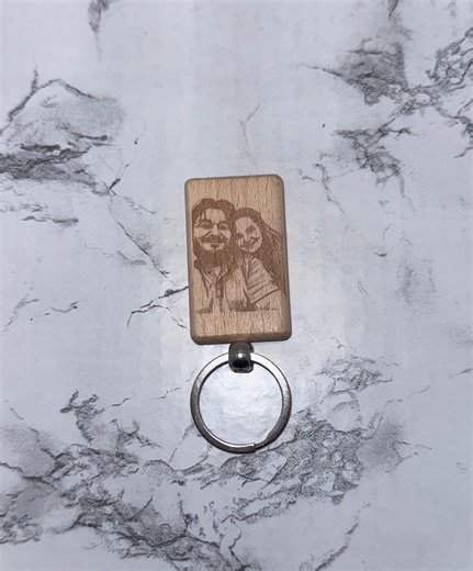 Personalized Wood Keychain | Custom Name Keychain | Engraved Wooden Keychain | Gift for Him or Her - Etsy