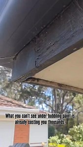 What looked like a minor drip turned into a full fascia repair. This customer thought it was “just a bit of bubbling paint.” But behind the scenes, water had been creeping in for months. Here’s what we found: 1. The ridge tile didn’t extend far enough, water was sneaking in behind it 2. The old silicone in the gutter join had failed 3. Water had tracked behind the gutter, rotting the timber fascia underneath The damage? Hidden but serious. The fix? 1. Removed and replaced the silicone 2. Repaire