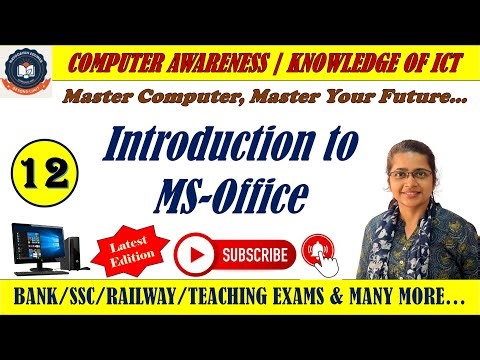 Knowledge of ICT || Introduction to Microsoft Office || Computer Awareness for TGT, PGT & Other Exam