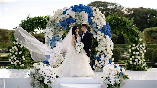 Where Romance Met Theatre at Oheka Castle | Erica & Ben
