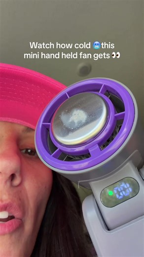The BEST mini portable hand held cooling fan on the market 🥶 #minifan #summerhacks #handheldfan #coolingfan #fans @CoolHill