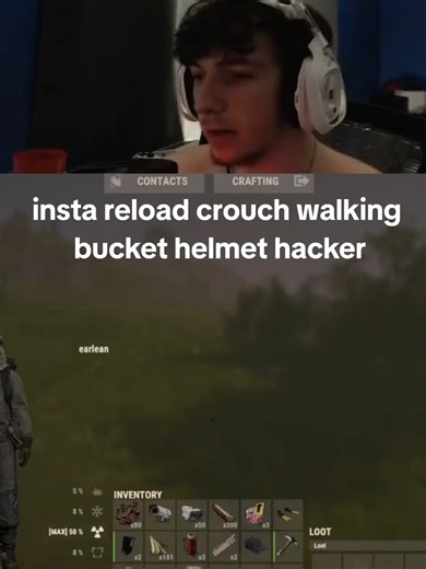 insta reload crouch walking bucket helmet hacker 👀 #rust #rusttok #rustconsole #rustgame #rustgameplay #fyp #trending #viral #itzzsight
