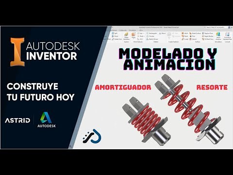 Como realizar: Modelado y Animacion (AMORTIGUADOR/RESORTE) - Autodesk Inventor