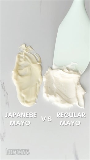 Japanese mayo Vs Regular mayo, what's the difference? So many people asked if regular mayonnaise works the same as japanese kewpie mayo in the mayo ramen hack video and what the difference is between them. That got me curious so onto google I go and this is what I found! #japanesefood #mayo #mayonnaise #asianfood #kewpiemayo #comparison #マヨネーズ | Lorry Craves