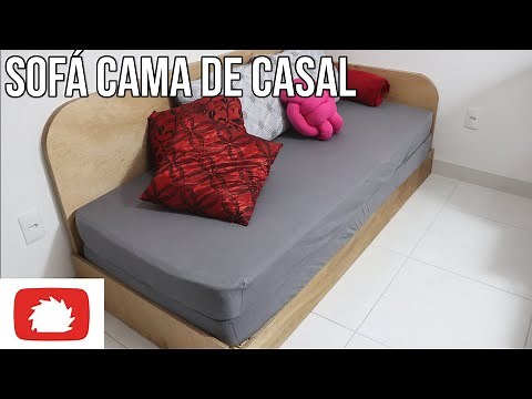 Como fazer SOFÁ CAMA de casal CONFORTÁVEL | Na Oficina