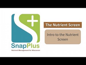 SnapPlus: Nutrient Screen Basics