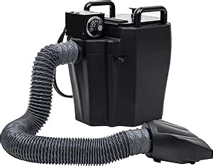 3500W Dry Ice Fog Machine, High Density Fog Smoke Dry Ice Machine with Nozzle & Tube, Low Lying Fog Machine for Stage Performance DJ Festival, Anti-Dry Burn Protection, Temperature Control, Black