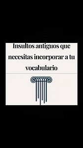 1.3M views · 29K reactions | Terminología española antigua (insultos) que deberías conocer  #polyglot #polyglotcommunity #idiomas | Verbalia Polyglot Academy Mx | Facebook