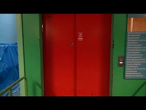 Herlev Denmark: A vintage OTIS Lexan Elevator at the Herlev Hospital