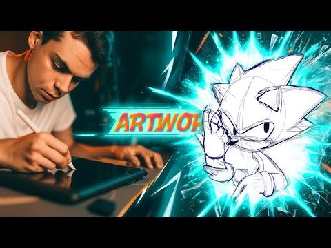LIVE ART: Creating the Sonic CD Anime Opening Artwork!