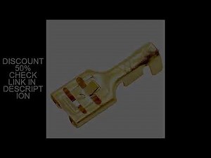 50/100/200pcs Female Spade Quick Splice Crimp Terminals 6.3mm Crimp Connector Non Insulated Terminal