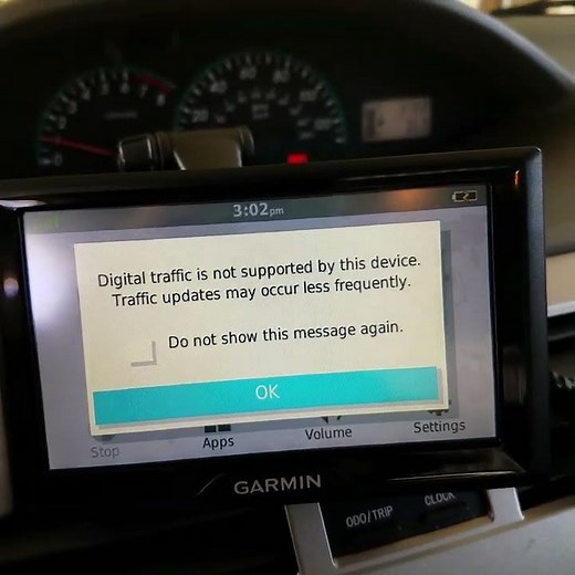 Garmin Drive 52 connected to GTM60 traffic receiver