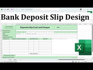 How to Create Bank Deposit Slip in Excel (Step by Step)