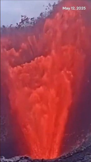 Spectacular Lava Fountains: Mount Kilauea Eruption (May 2025) : 4K Quality