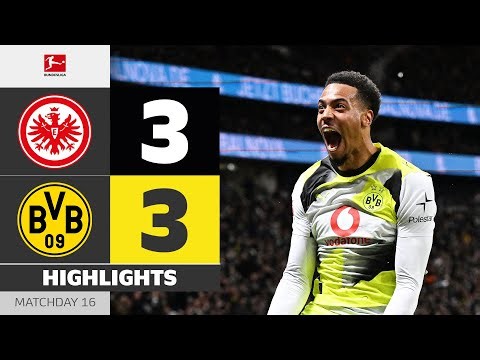 Thriller Without a Winner! | EINTRACHT FRANKFURT - BORUSSIA DORTMUND | Highlights | MD 16 – 2025/26