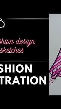 how to draw a simple dress sketch for beginners?|fashion illustration | step by step tutorial ❤️