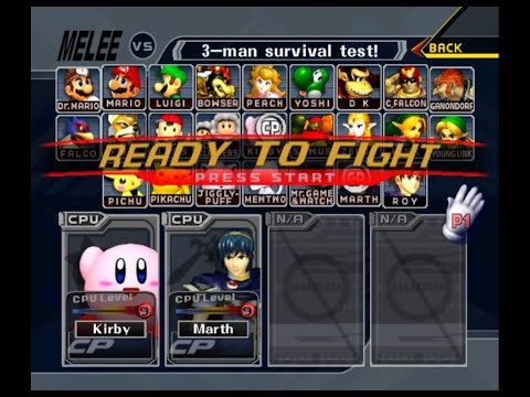 Super Smash Bros. Melee - Battle #44: Kirby vs Marth