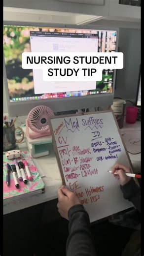 Here is one of our favorite study tips: Use a whiteboard! 🔥 Using a whiteboard is great for visual learners and for tackling those larger topics that you just need to write out! We live supporting each other so be sure to drop your favorite study tips in the comments! 🌟 #nclex #studytips #studywithme #nursingschool #nursingschoolhacks #nursingstudent