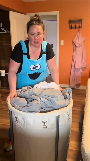 Just throw your laundry baskets out the window! #tiktokmademebuyit #tiktokshopfinds