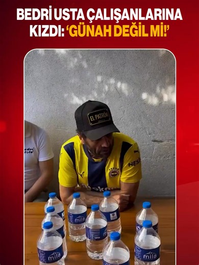 Bedri Usta çalışanların su israfına tepki gösterdi - İşletme disiplin mesajı