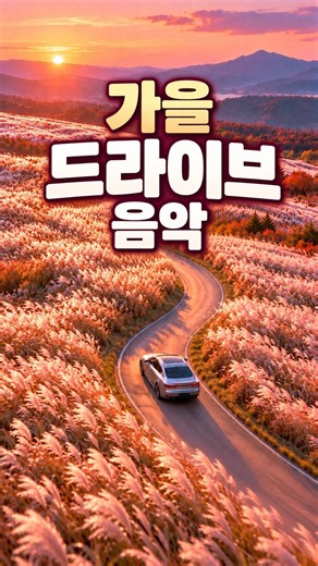🎵창문 활짝 열고 달리고 싶을 때 듣는 노래 🌾 #가을드라이브 #은빛억새 #드라이브음악 #가을노래모음 #힐링음악 #그림노래숲 #shorts