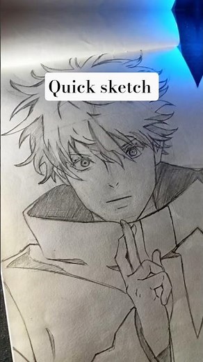 Gojo satoru drawing🥰 #art #gojosatorudrawing #shortsfeed #shorts