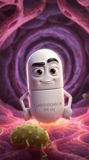 Facts About Clarithromycin #pilltalk #didyouknow #viralvideos #foryou #healthtips #animation