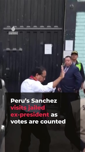 Peruvian presidential candidate Roberto Sanchez visited jailed former president Pedro Castillo as officials counted ballots from the closely contested runoff election against conservative rival Keiko Fujimori.