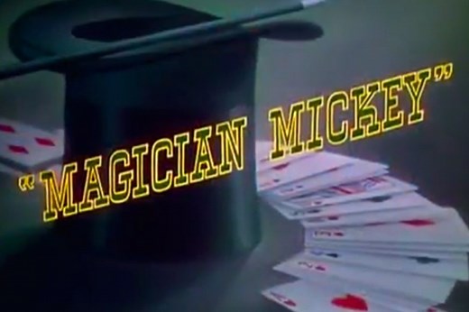 Magician Mickey (1937) Walt Disney,  Mickey Mouse Cartoon