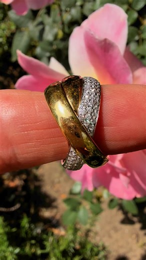 JEWELS BY WHITNEY on Instagram: "The trinity ring was first introduced by Cartier in 1924—three interlocking bands symbolizing love, fidelity, and friendship. This one is a sparkling twist on the classic: 18k white, yellow, and rose gold, set with 1.15 carats of bright, brilliant diamonds. She rolls effortlessly between your fingers—fluid, timeless, quietly luxurious, size 7.5 & $2600 🌿🌿🌿🌿🌿🌿🌿🌿🌿🌿🌿🌿🌿🌿 With love, Whitney 💕"