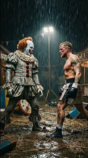 Jake Paul VS PennyWise #scary #paranormal #jakepaul #pennywise