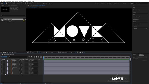 After Effectl logo动画教程  无需使用第三方插件