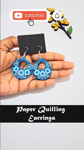 How to Make Paper Quilling Earrings | DIY Quilling Earring Design #diy #art #quilling #paper #craft