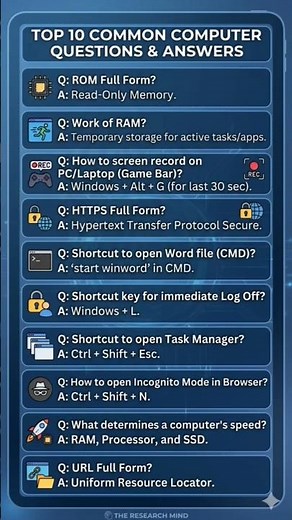 10 Computer Secrets Every User Must Know! 💻 #Shorts