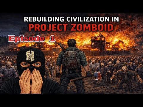 100 Players Tried to Rebuild Civilization in Project Zomboid… It Didn’t Go Well (Episode 1)