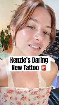 Kenzie's Daring New Tattoo #shorts #mackenzieziegler #tanlines