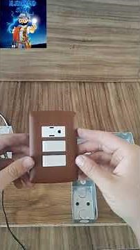 How to install an outlet and two switches