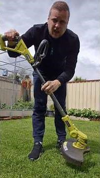 How to convert Ryobi 18v auto feed line trimmer into a edging mode