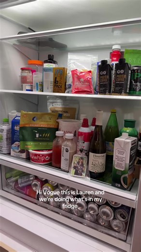 What my fridge looks like featuring my high school graduation cookie with my face on it #fyp #viral #entrepreneur #energydrink #beverage