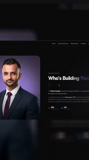 I Rebuilt My Website from Scratch with Next.js using Cursor #Shorts