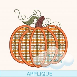 Pumpkin Applique - Fall Embroidery Design (digital Download) - Etsy