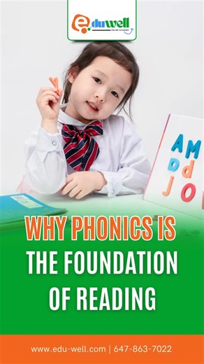 📚 Struggling to read isn’t a sign of weakness, it’s a sign of missing phonics. Why It Matters ✅ Phonics builds decoding and comprehension skills ✅ Guessing words breaks confidence and slows progress ✅ Early instruction prevents years of frustration EduWell’s Advantage ➡️ Evidence-based phonics and decoding lessons ➡️ Certified reading tutors for personalized guidance ➡️ Structured programs that make reading natural and fun 📞 1 (647) 853-7022 🌐 www.edu-well.com 📧 contact@edu-well.com 💡 DM us