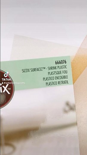 How to use Sizzix shrink plastic