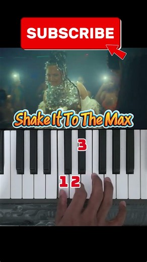 Sheke it to the max easy piano tutorial 🎹✨ #shorts #music #tiktokviral #piano