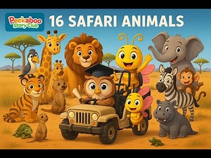 Safari Animals: 16 African Wildlife + Free Coloring Pages