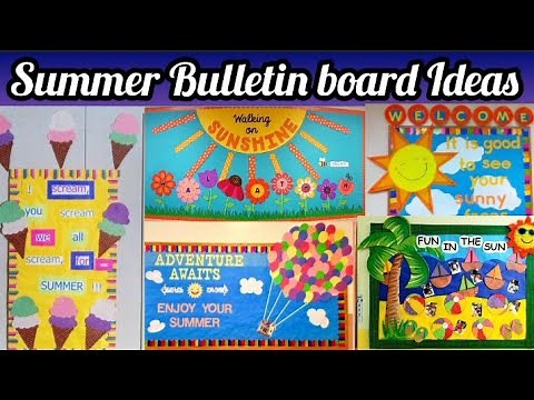 Summer bulletin board ideas/summer notice board ideas/preschool summer board ideas..